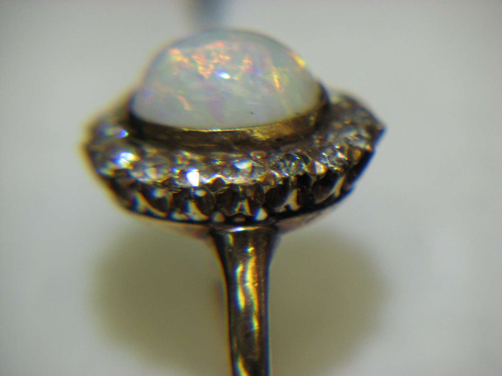 victorian opal ring. Nobel Antique jewelry Store, Santa Monica. Made in America.Circa 1880s.